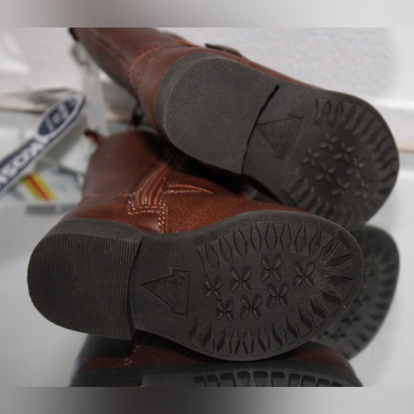 OSHKOSH B'GOSH Girl's Lumi Knee High Boot Brown Toddler 5 - Picture 4 of 6